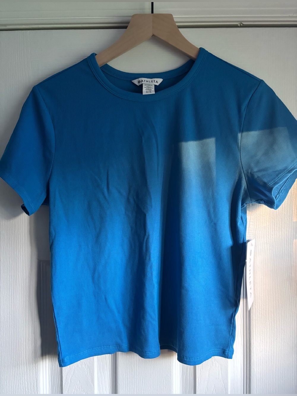 Athleta Signature Rib Crop Tee